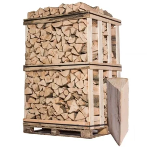 Bois de chauffage en palette – 45 cm – 3 mètres cubes