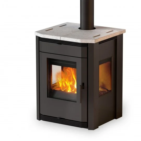 MBS Eva – Poêle à bois à trois faces vitrées
